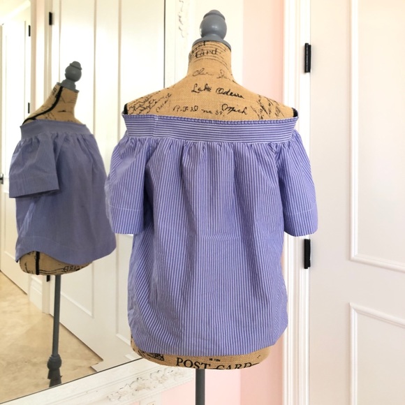 J. Crew Off the Shoulder Blouse - Picture 2 of 2